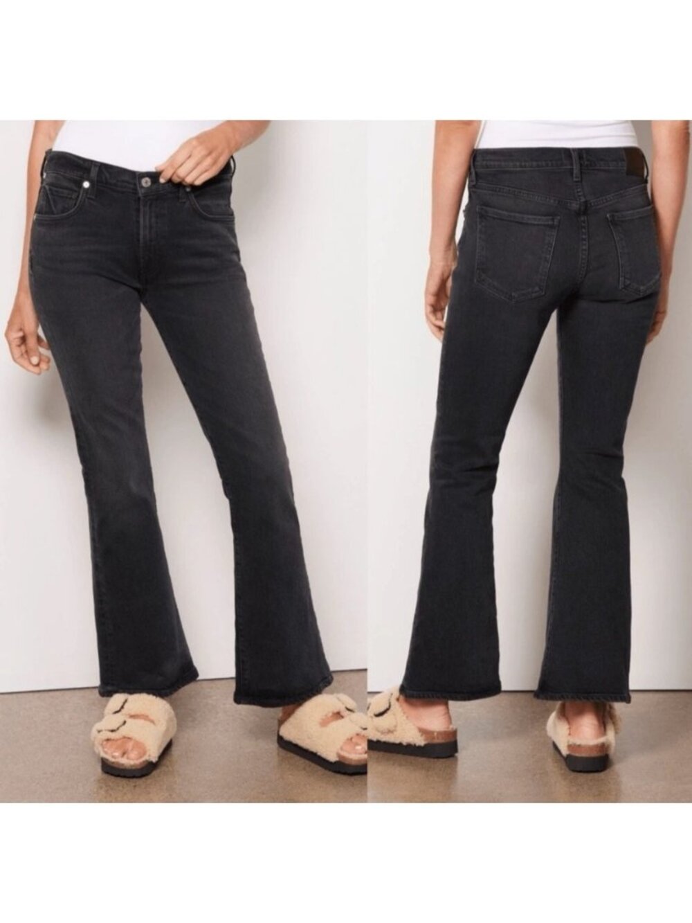 Citizens of Humanity Emannuelle Slim Boot Jeans Stretch Denim Ink black
